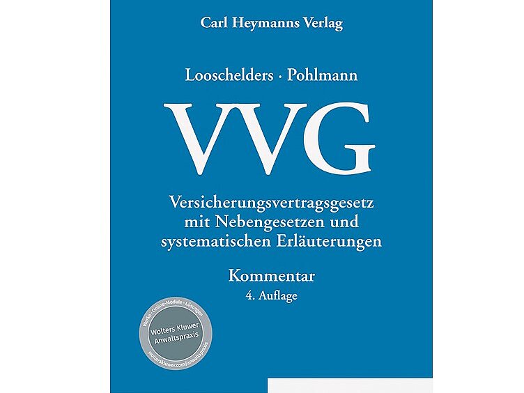 Auf dem Bild ist das Buch Cover der 4. Auflage des VVG zusehen.