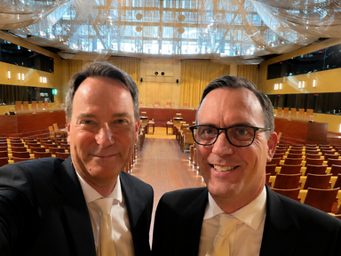 BLD-Partner Björn Seitz und Jan Kordes in Luxemburg vor dem EuGH